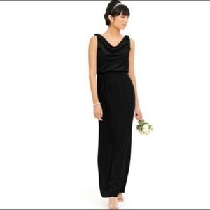 Adrianna Papell Blouson Cowlneck Gown